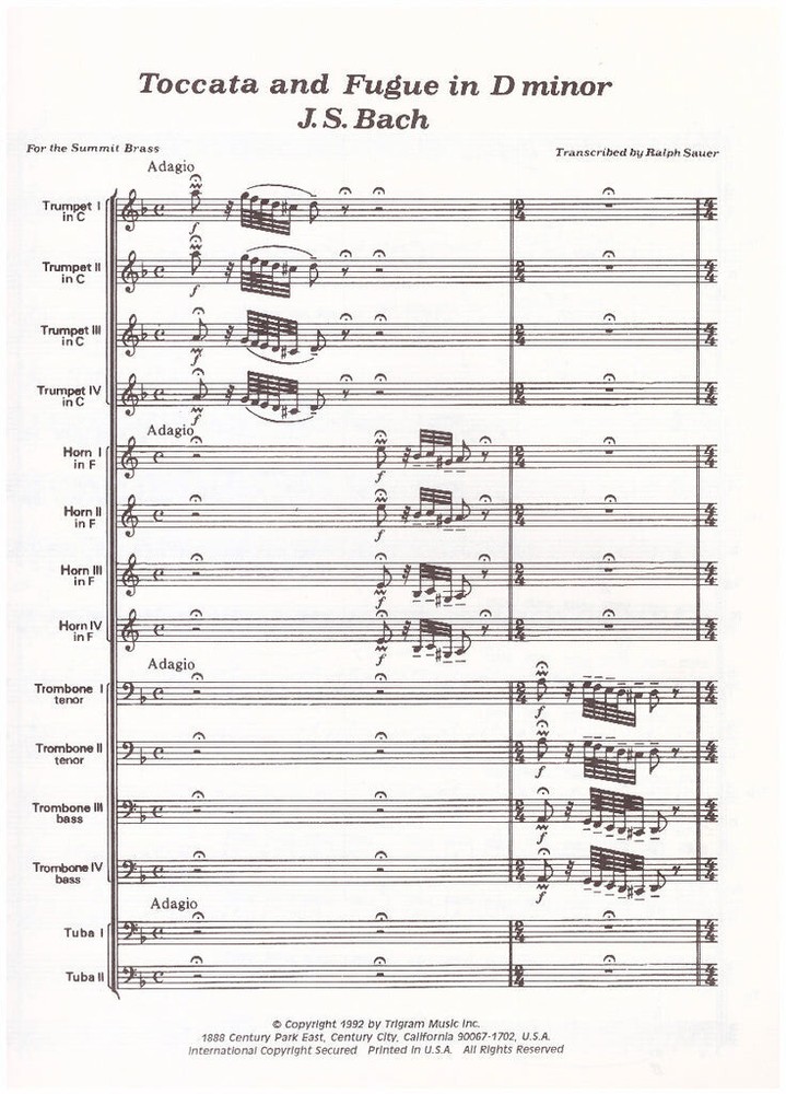 Brass Quintet, Large Brass Choir Music Bundle #7