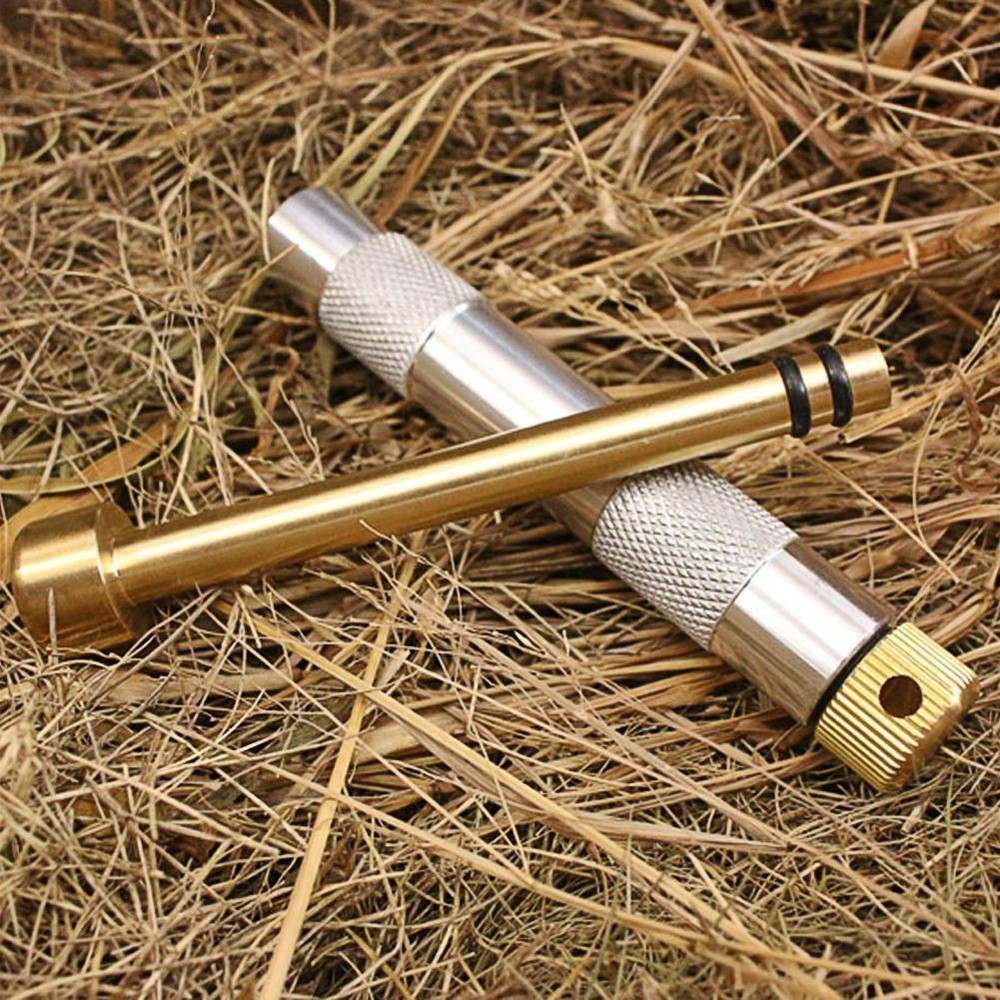 Piston Fire Starter Tube Flame Maker Air Compression Torch Camping Survival Tool