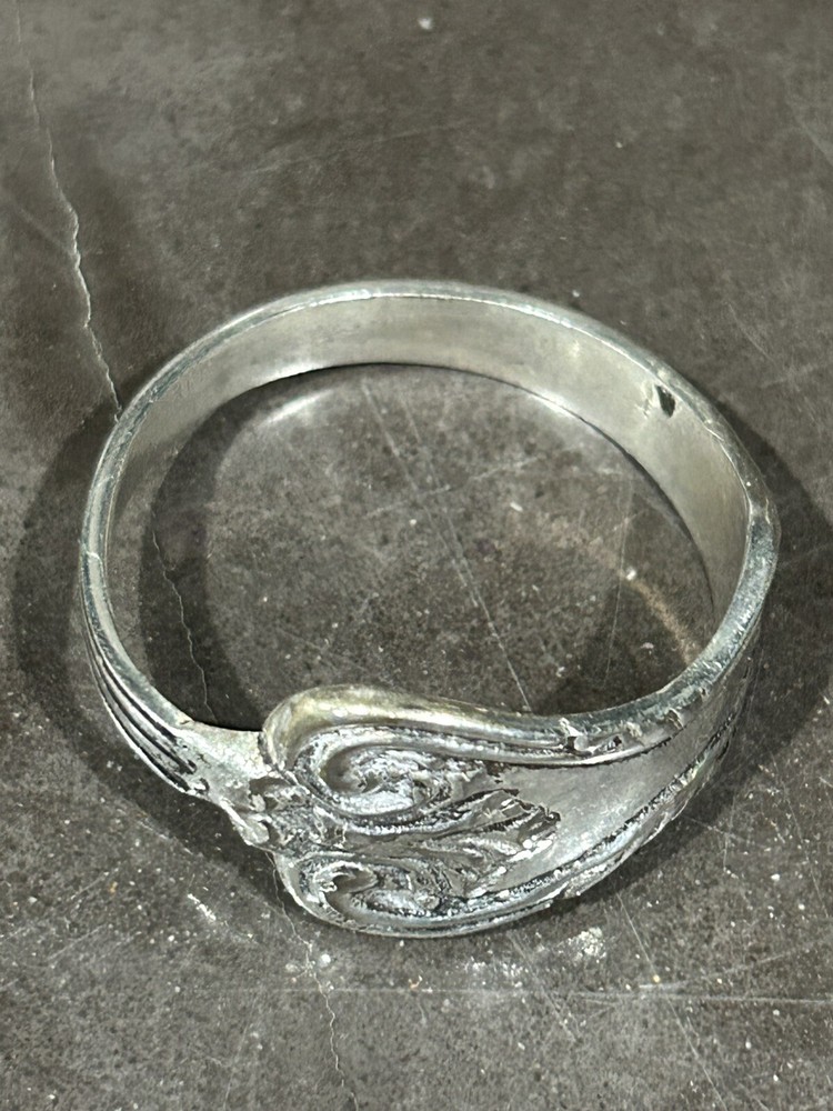 Victorian Silver Plated Floral Silverware Napkin Rings Made India 2”