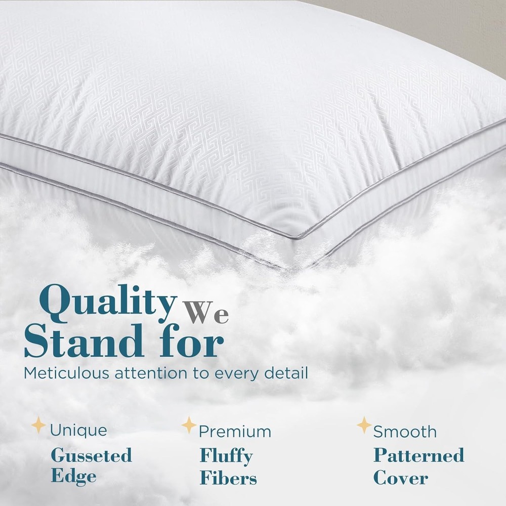 VIEWSTAR PILLOWS QUEEN SIZE, 1 PACK - WHITE