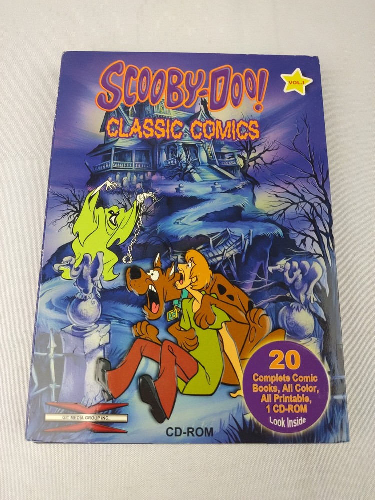 Scooby-Doo Classic Comics Vol. 1 CD-ROM for PC W/ 20 Printable Comics New