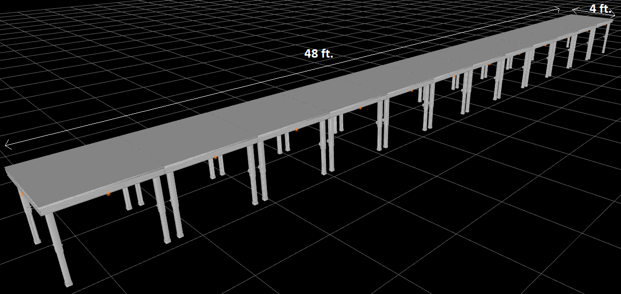 Cedarslink Professional Portable 12 X 16FT Riser Stage Kit System 23"-38" Height