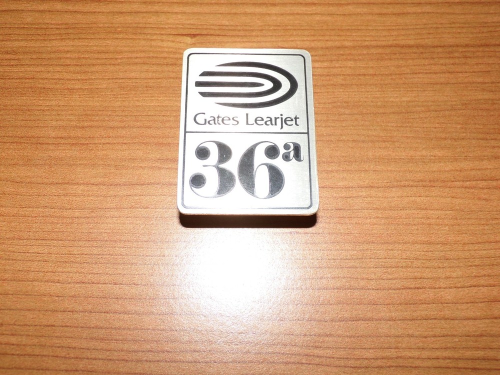 Learjet 36a Aircraft Metal Emblem