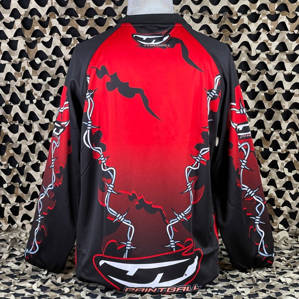 NEW JT Barbed Wire Paintball Jersey - Red - Medium