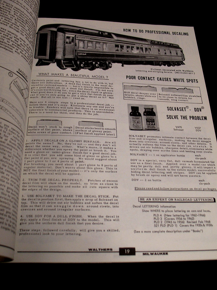 WALTHERS PASSENGER CAR PLANS REVISED SECOND EDITION 1973 SOFTCOVER VG