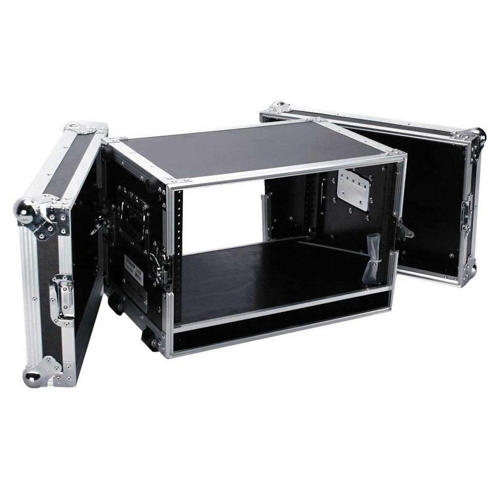 Deejay LED Fly Drive 6U Space Effect Case - 14" Body Depth with Pull-out Handle