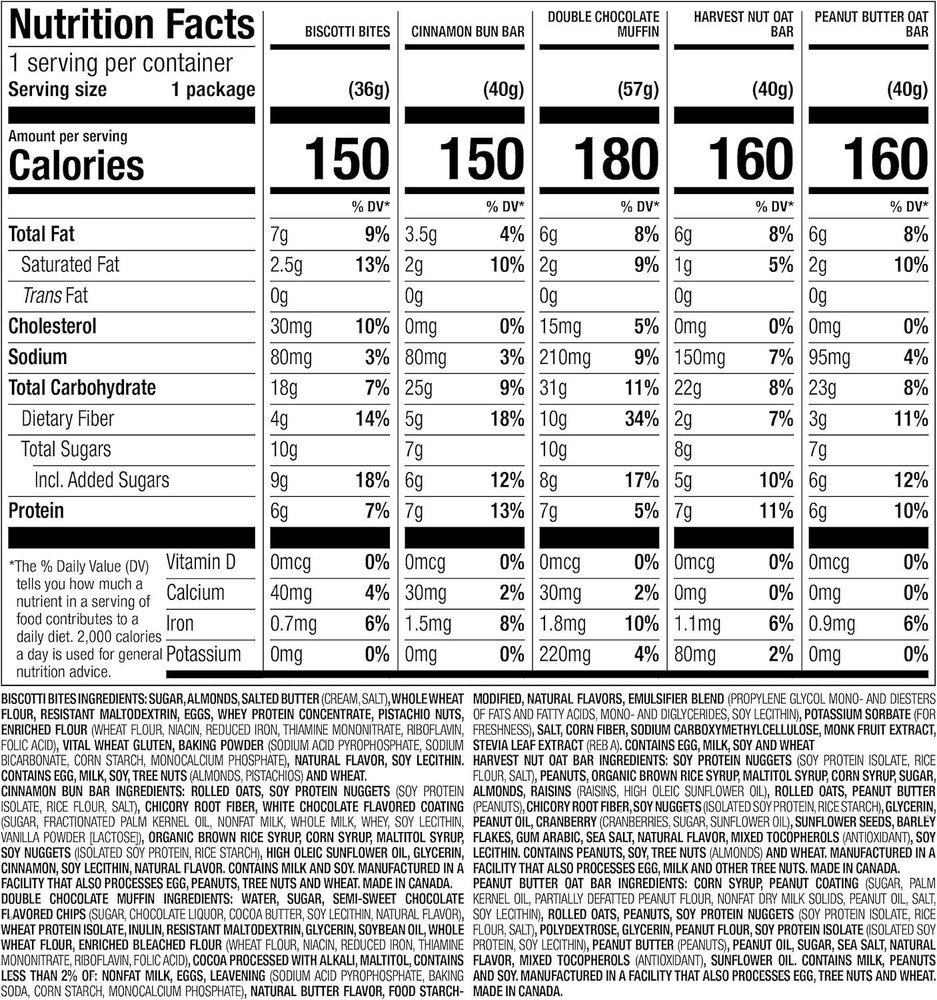 Delicious Paleo & Vegetarian Breakfast Bars - 16 Count, No Artificial Additives
