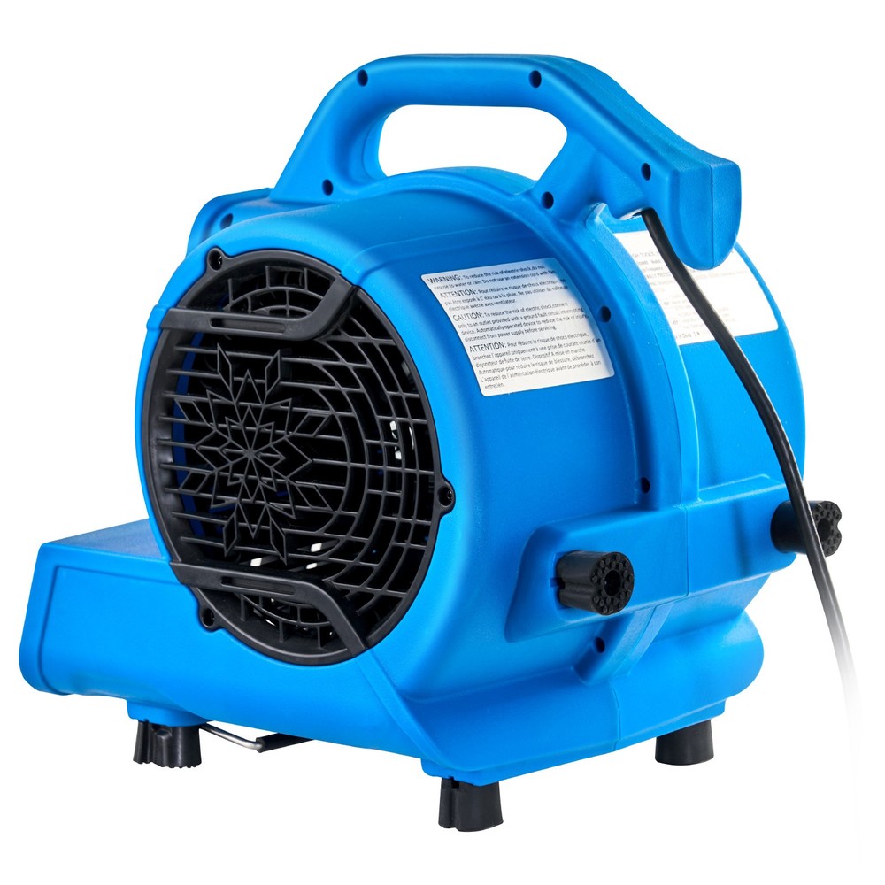 Floor Blower Air Mover, 600 CFM 3-Speed Adjustable w/ 4 Angles Timer