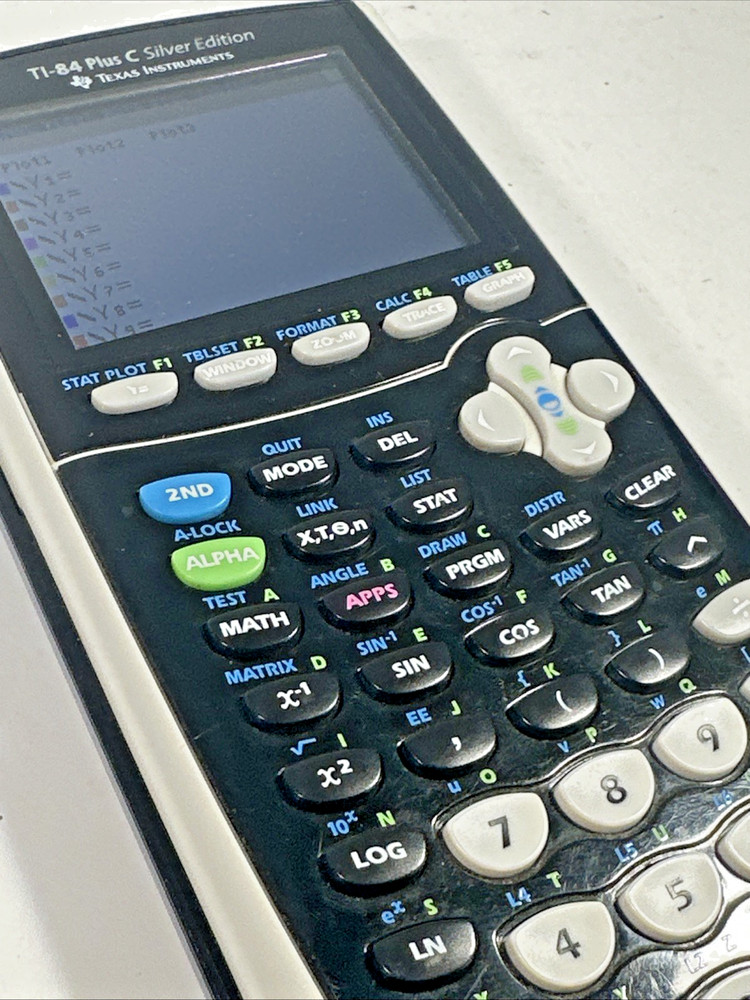 Texas Instruments TI-84 Plus C Silver Edition Graphing Calculator W/color screen