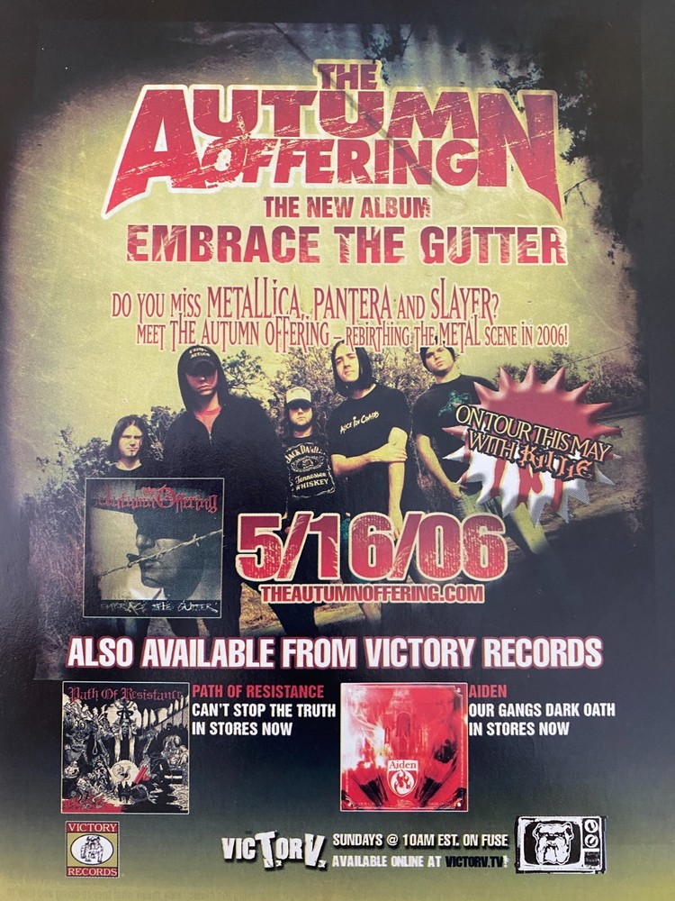 Autumn Offering, Embrace the Gutter, Full Page Vintage Promotional Ad