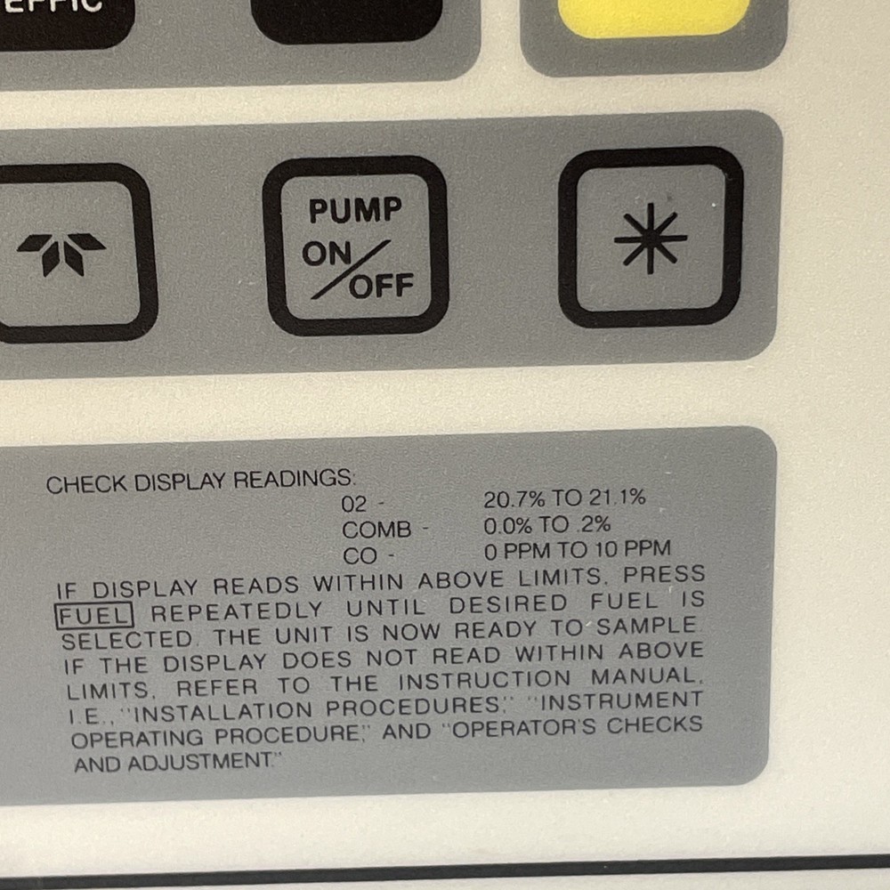 TELEDYNE ANALYTICAL INSTRUMENTS MAX5 PORTABLE COMBUST ANALYZER *PLEASE READ* W92