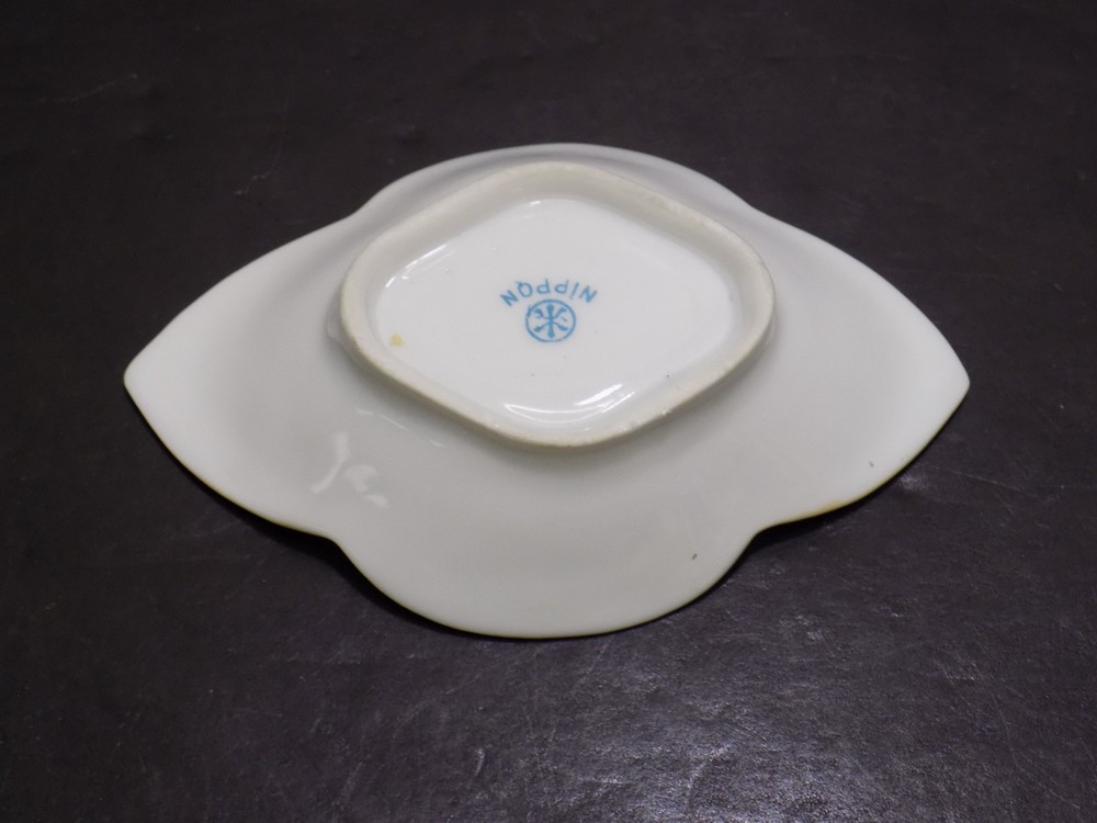 Nippon Hand Painted Gold Trimmed Open Salt Cellar