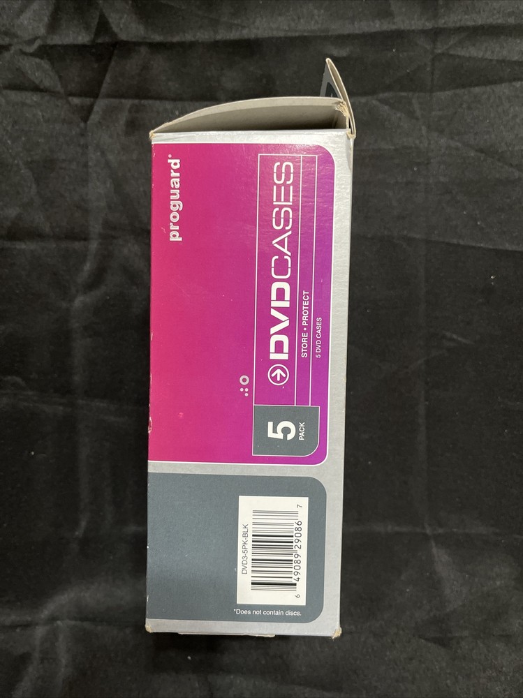 NEXPAK DVD3-BLK-5PK DVD Storage Case. New.