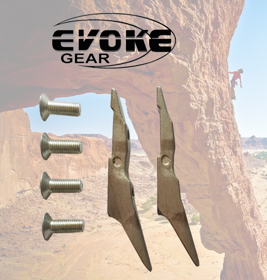 Replacement Gaffs For Pole Climbing Spikes Set + Screws  EvokeGear Thin Barks