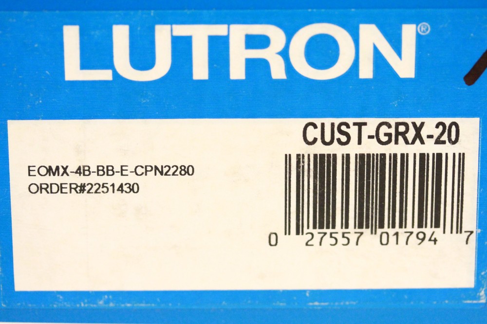 Lutron EOMX-4B (Gold) Grafic Eye 4 Button Lighting Wall Station