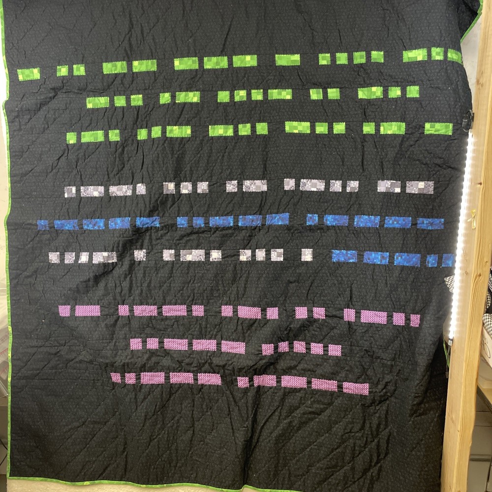 Handmade Mine craft 56" * 60" quilt