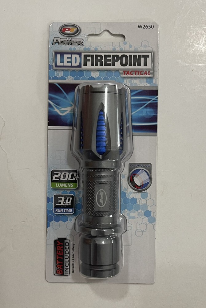 Tactical LED flashlight Firepoint 200+ lumens new e41