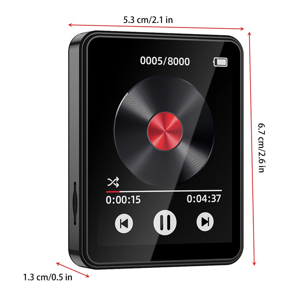 2.4 Inch Touch Screen MP3 Player With BT Speaker For E-book Reading FCSV