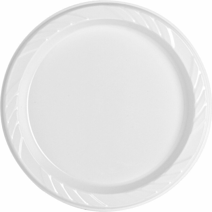 Genuine Joe GJO10329 9" Plastic Plates 125/Pack