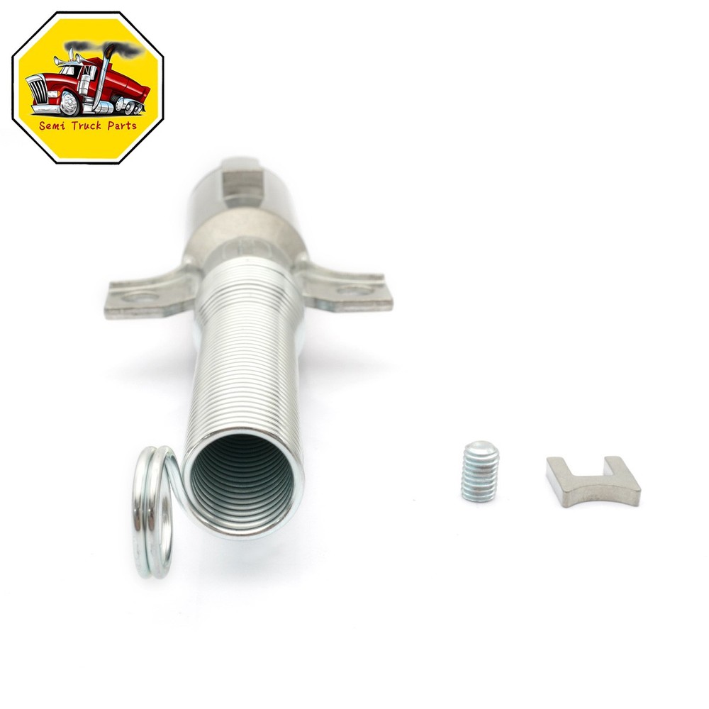 7 Pin Round Trailer Connector Wiring Harness Socket Plug with Spring Guard