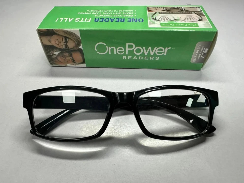 Reading Glasses Auto Adjust Focus One Power Readers Adjustable Range +2.0 USA
