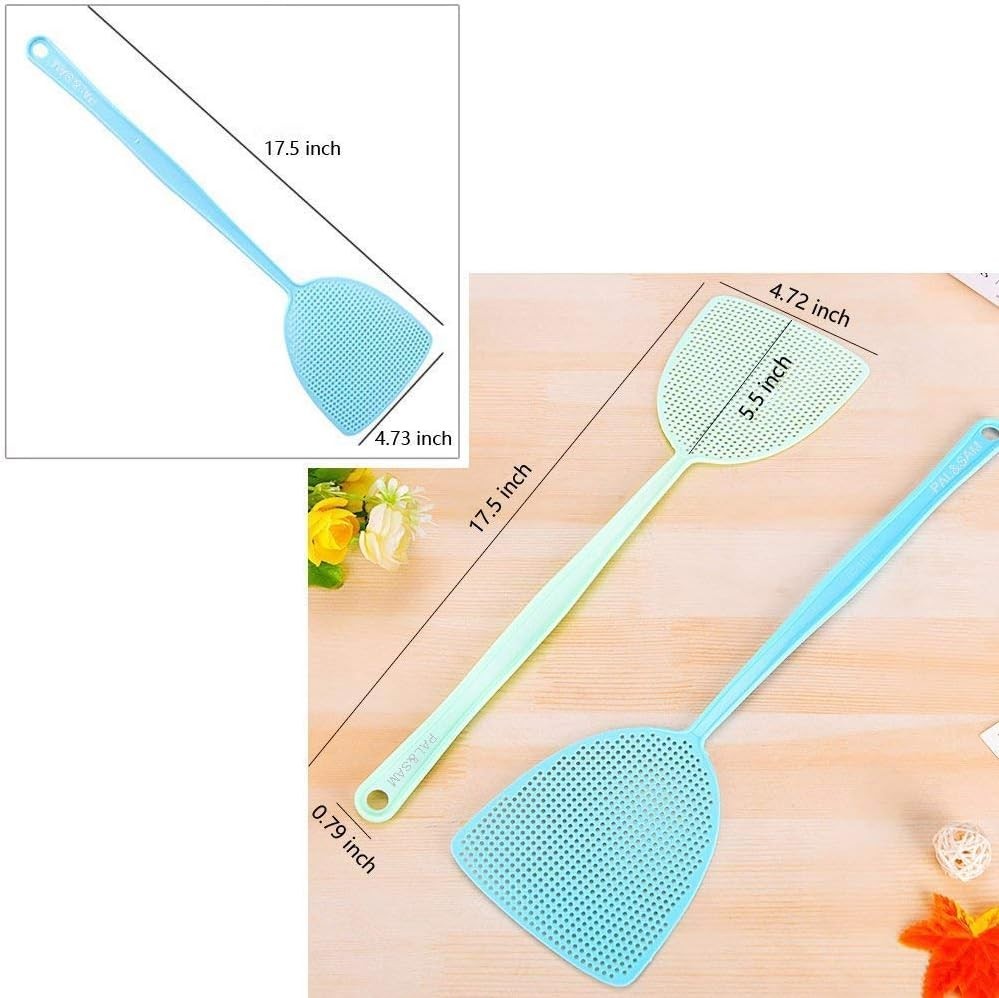 Lightweight & Durable Fly Swatter Set - 3 Pack in Assorted Colors for Easy Use