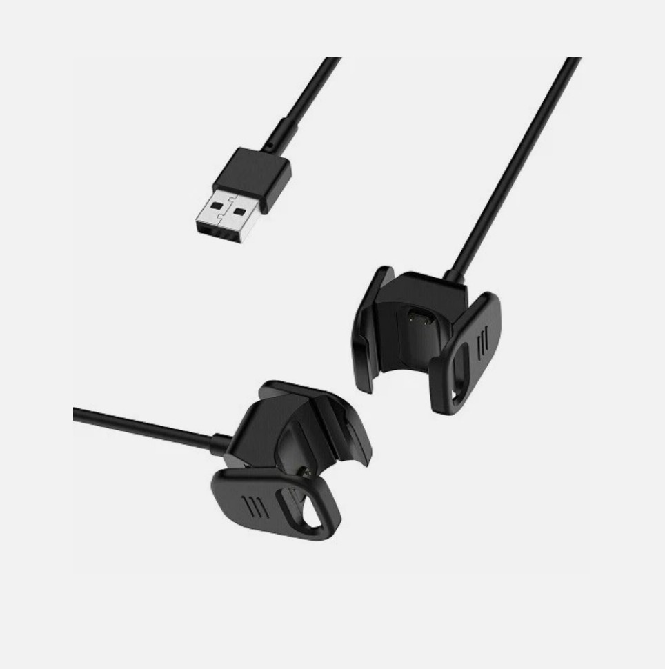 Replacement USB Charger Charging Cable Dock 3ft For Fitbit Charge 3 / Charge 4