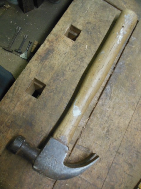 Vintage Collins Dynamic D1x 16oz curve claw hammer old carpenter tool