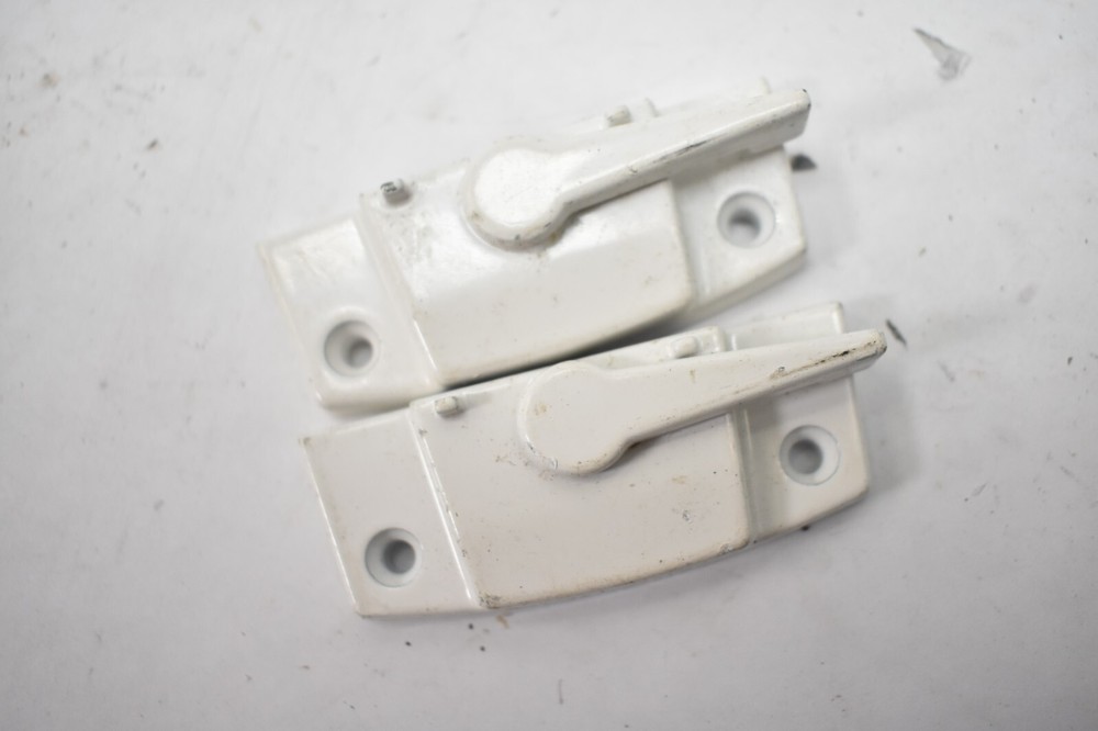 Lot of 2 Window Sash Cam Lock Device White Replacements Security Switch
