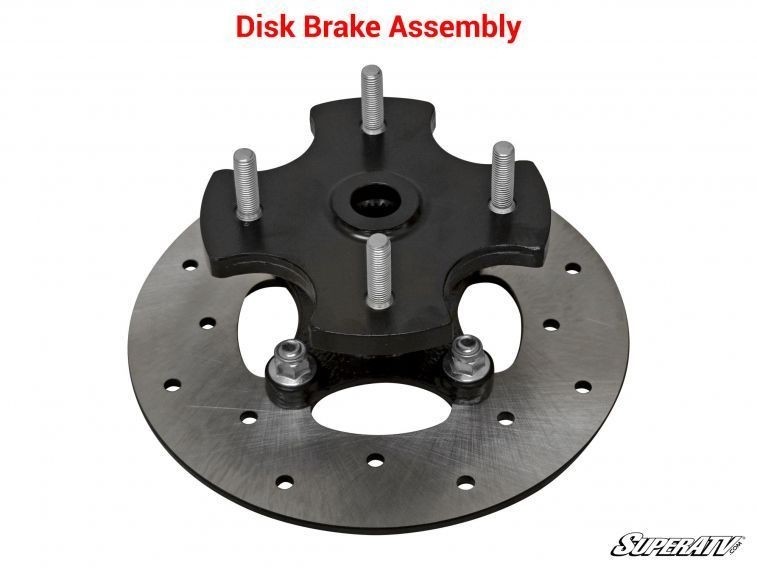 SuperATV Rear Disc Brake Kit for Honda Utility ATV - Must Have Rear Drum Brakes