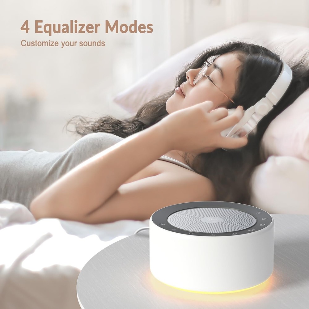 High-Fidelity Sound Machine with Timer & Customizable Equalizer for Relaxation