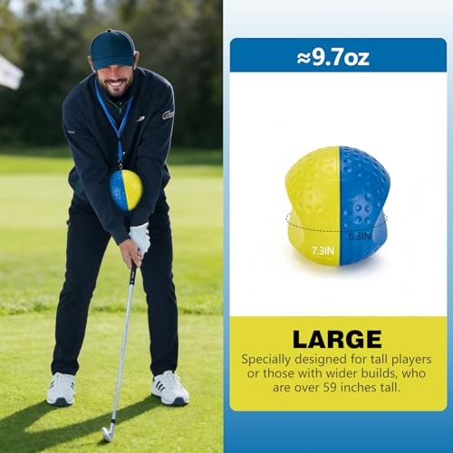 Golf Training Aid Ball, Golf Training Ball Between arms Optimize Impact Large
