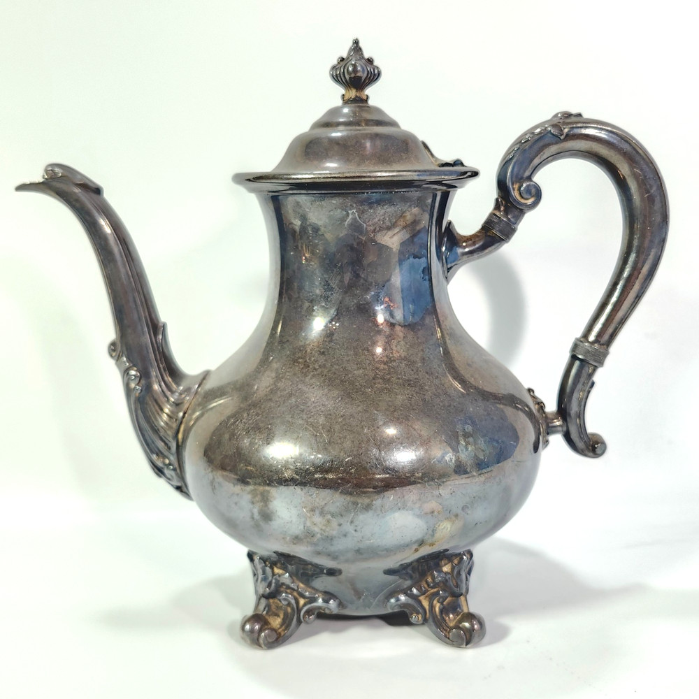 Reed Barton Regent 5600 Silverplate Teapot Benedict EPNS Sugar Cream Bowl 3pc