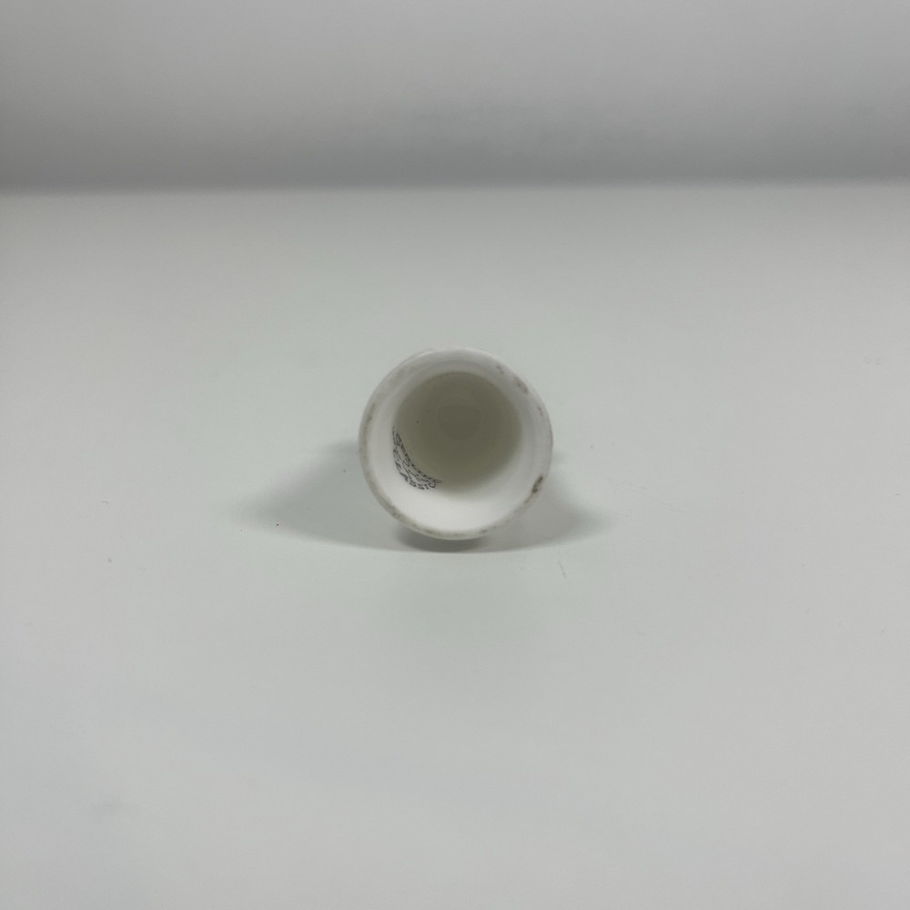 Sterling Classic Bone China Thimble With Enamelled Frog