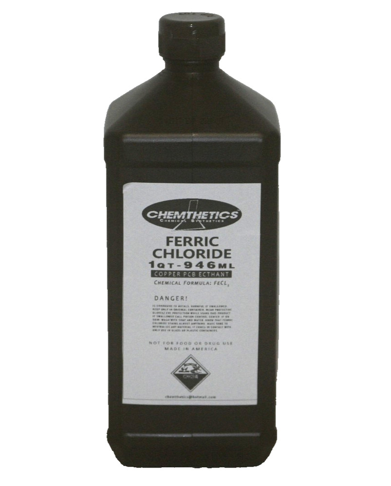 Ferric Chloride 38-42% Solution One Quart Copper Etchant