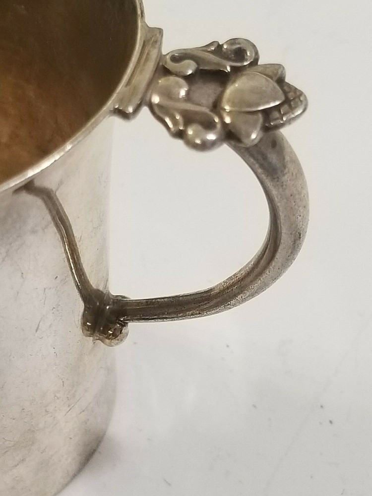GEORG JENSEN STERLING SILVER ACORN CUP / MUG