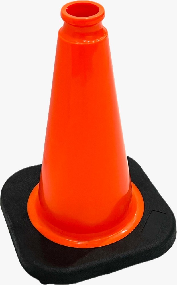 Orange 12″ Traffic Cone – JBC Black Base