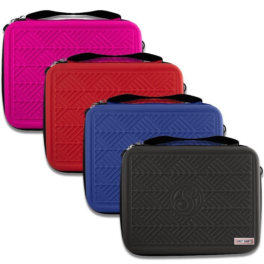 PINK SHOT MEGA TACTICAL EXTRA LARGE DART CASE HOLD 12 SETS LOADED