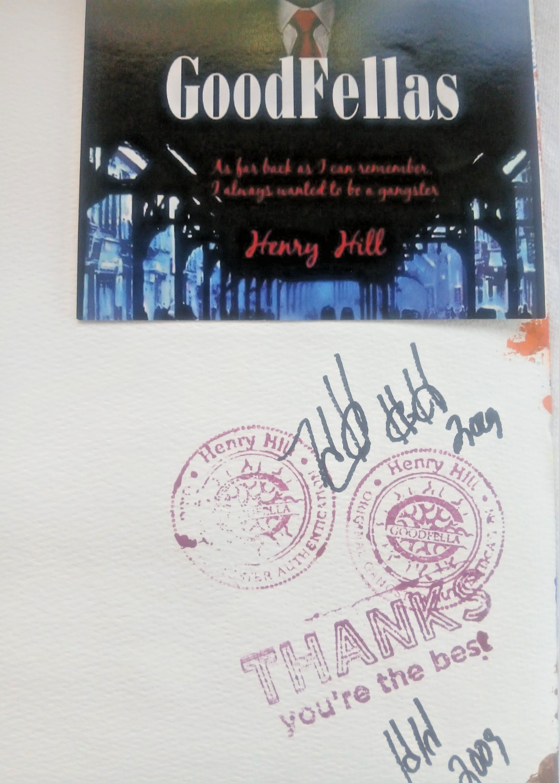 Mafia Signed Original Henry Hill Cosa Nostra Goodfellas Painting Tampa Zoo