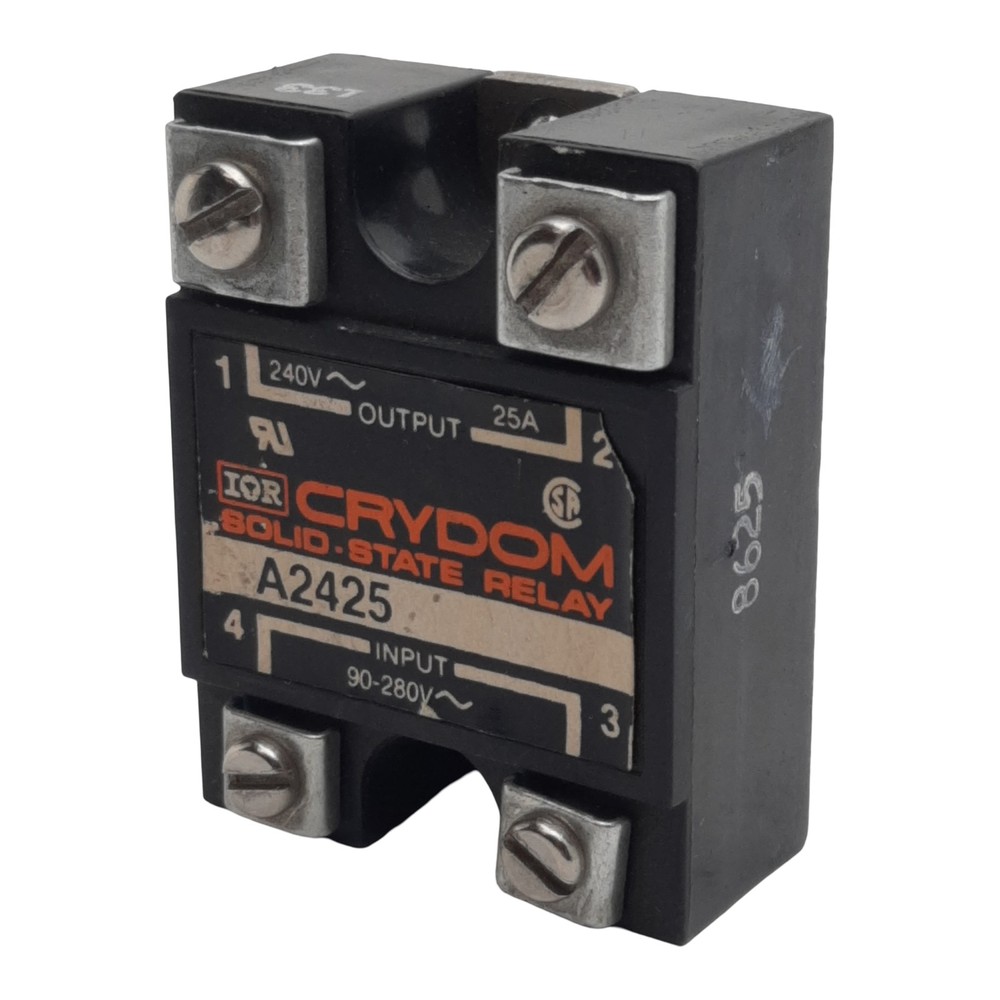 Crydom A2425 Solid-State Relay, SPST-NO, 90-280VAC In, 25A 240VAC Out