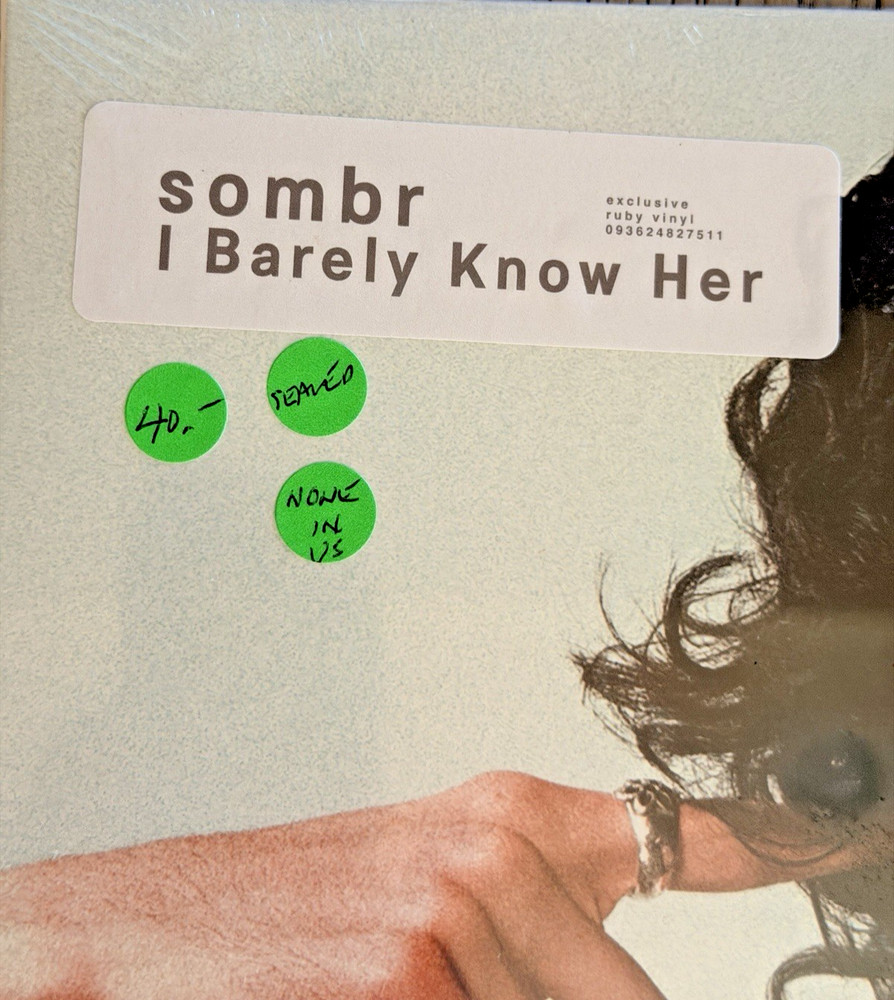 sombr | I Barely Know Her | Vinyl LP - Ruby Red NEW Sealed in shrink wrap