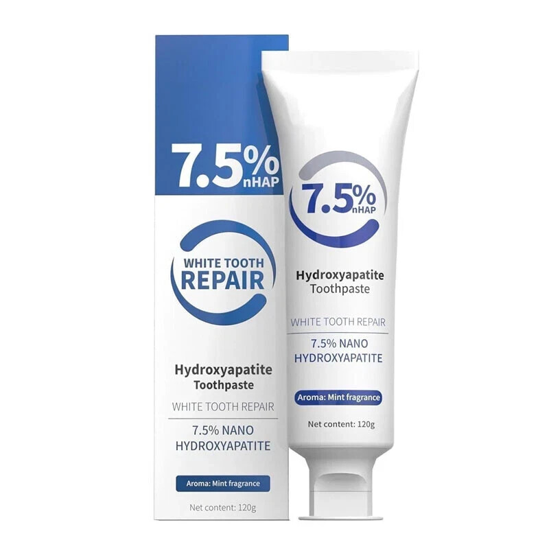 7.5% Hydroxyapatite Toothpaste Remove Yellow Tooth Stains For Sensitive Teeth