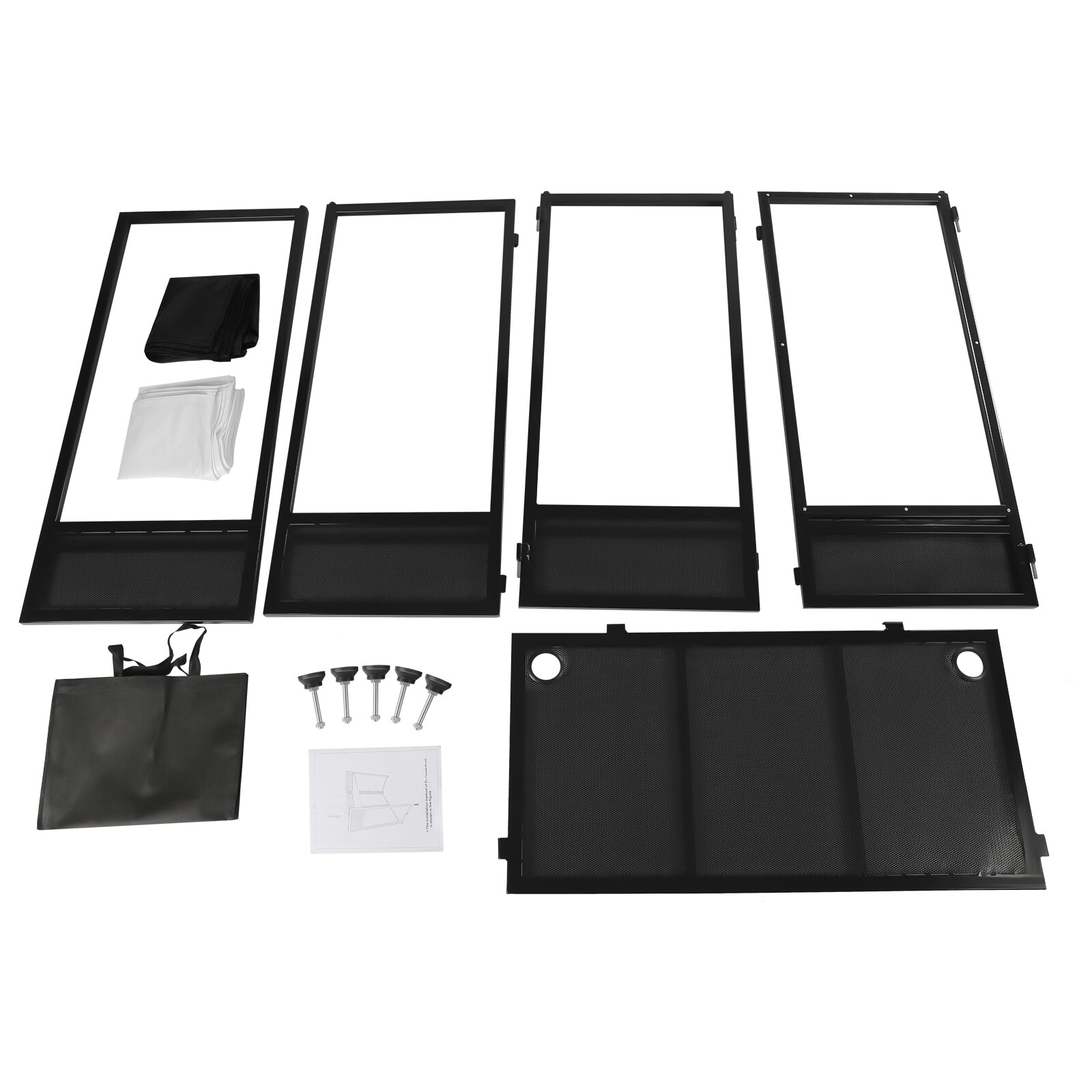 DJ Event Facade Scrim Metal Frame Booth+Travel Bag Case+20" x 40" Flat Table Top