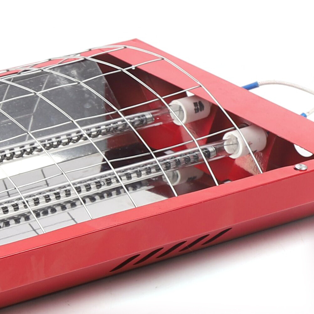 8 Pack 2000W Spray Baking Booth Infrared Paint Curing Light Heating Lamp Heaters