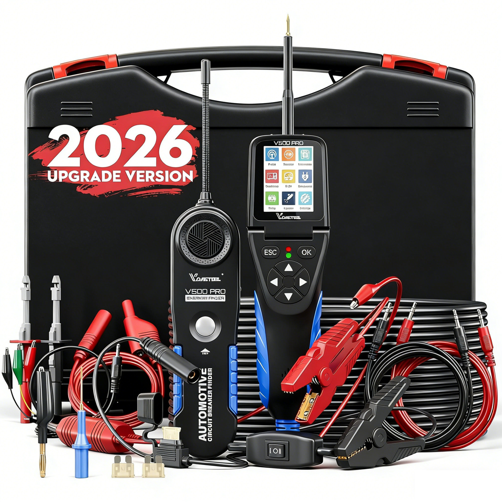 2026 VDIAGTOOL V500 Pro Car Circuit Tester Breaker Finder Tool 9/30V with Inject