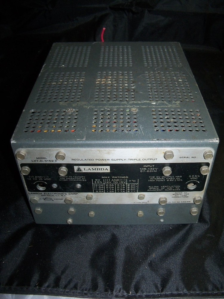 LAMBDA LXT-D-5152R REGULATED POWER OUT PUT UNTESTED