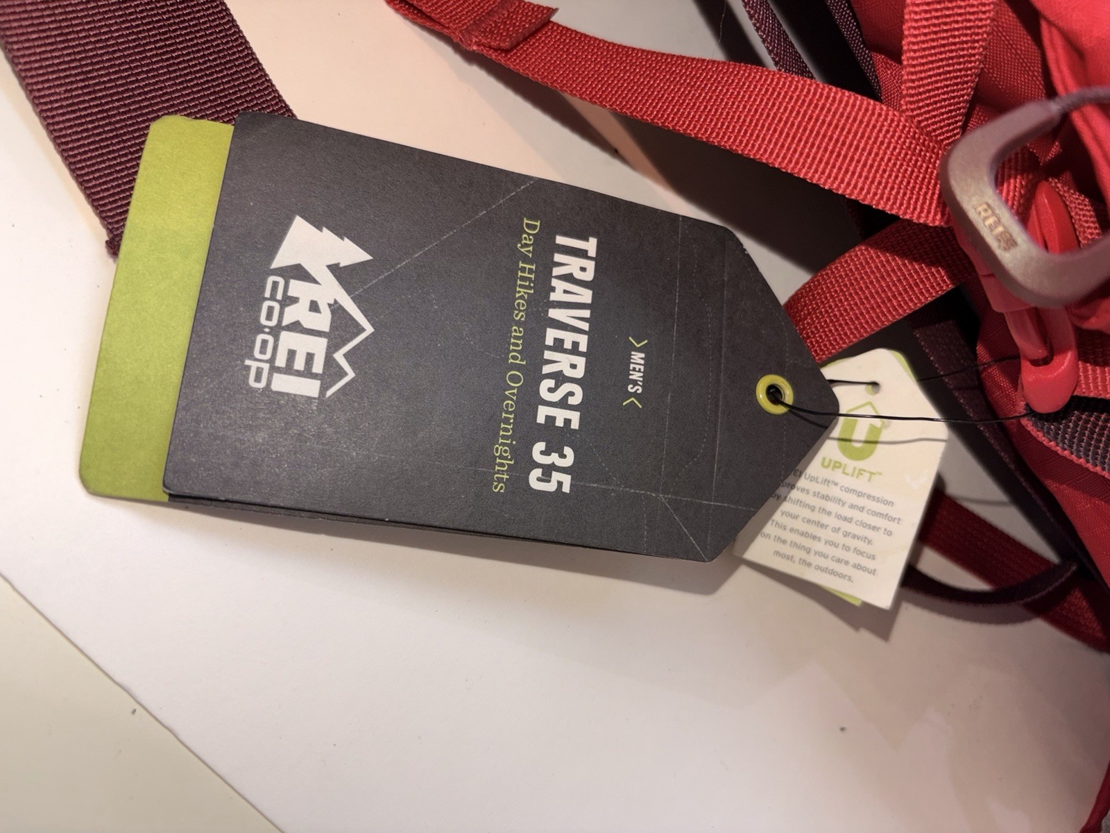 rei traverse 35 backpack Molten Red