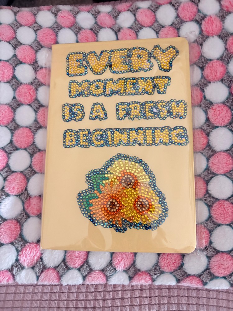 Sunflower Sunshine Bundle includes Notebook , 2 Bookmarks + Beaded Pen