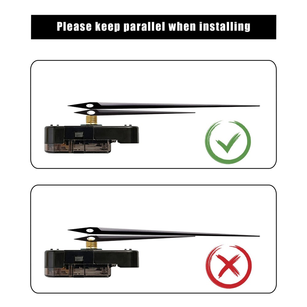 Clock Movement 6pcs High Torque Quartz Mechanism Numerals