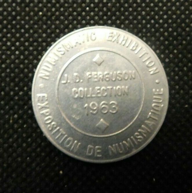 1963 NUMISMATIC EXHIBITION TOKEN!   e845TXX